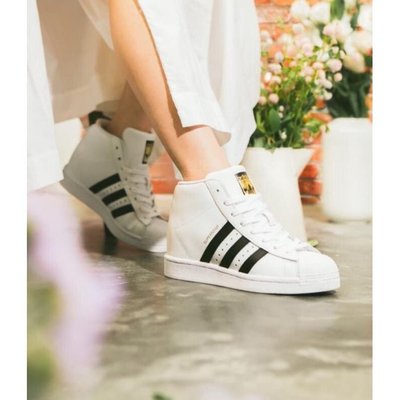 現貨 iShoes正品 Adidas Superstar Up W 女鞋 白 黑 金標 高筒 白鞋 休閒鞋 FW0118