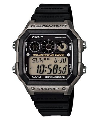 【CASIO 專賣】AE-1300WH-8A 防水100米 世界時間 計時碼錶 每日鬧鈴 AE-1300