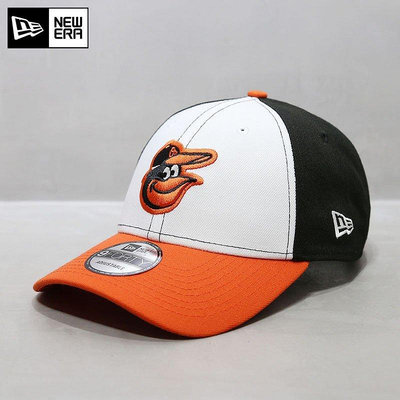 熱款直購#NewEra帽子韓國代購MLB棒球帽硬頂巴爾的摩金鶯球隊鴨舌帽拼色潮