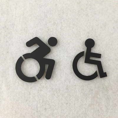 簡約風格 壓克力無障礙設施 殘障廁所標示牌 指示牌 辦公大樓 商業空間~滿200元發貨