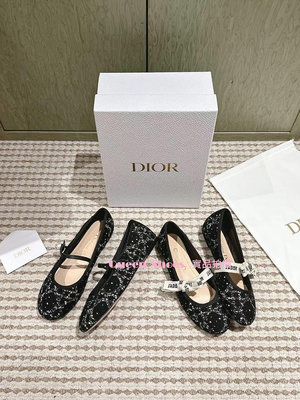 ∵Queen shoes∴迪奧 Dior 蕾絲 刺繡 娃娃鞋 圓頭 平底鞋 休閒鞋