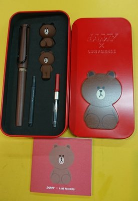 [現貨]LINE FRIENDS × LAMY 新款鐵盒熊大鋼筆