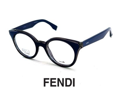 【本閣】FENDI FF0198 義大利精品光學眼鏡大圓膠框 黑色雙層立體 近視老花全視線抗藍光 effector風格