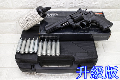 [01] UMAREX Smith &amp; Wesson R8 左輪 CO2槍 升級版 優惠組D ( M&amp;P左輪槍轉輪BB槍