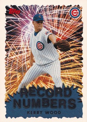 1999 Topps Record Numbers Kerry Wood #RN7