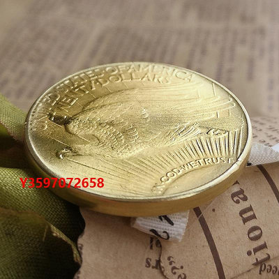 銀元1900年美國自由女神復古銅質銀元外國銀幣仿古錢幣硬幣收藏