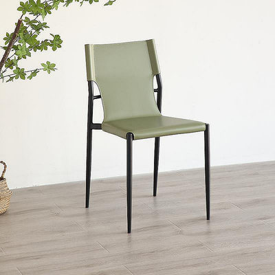 椅子簡約現代餐椅2022新款輕奢家用網紅意式靠背餐廳馬鞍椅