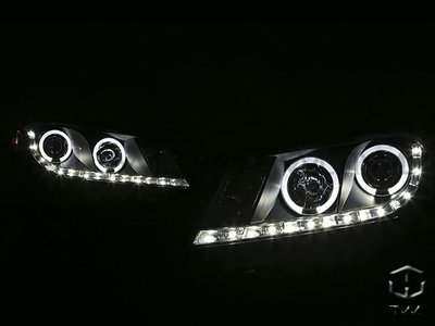 《※台灣之光※》全新HONDA八代K13 ACCORD 08 09 10年雅哥LED R8樣式黑底光圈魚眼大燈組台灣製