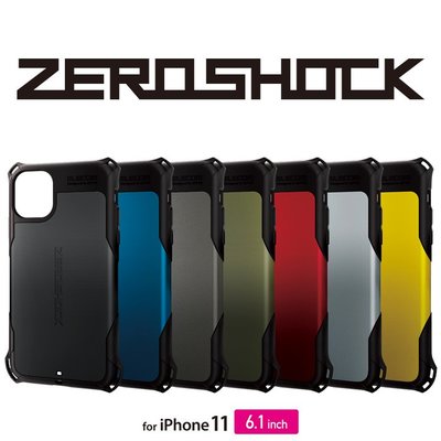 日本 ELECOM Apple iPhone 11/Pro/Pro Max 抗衝擊吸收保護殼 ZEROSHOCK