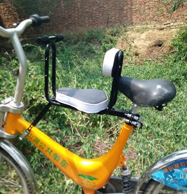AFF017  (A款單座+靠背+扶手) ubike適用腳踏車自行車兒童前置座椅單車兒童座椅便攜快拆 寶寶座椅秒拆款