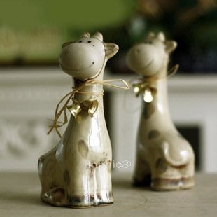 INPHIC-長頸小對鹿陶瓷工藝品家居飾品 擺飾 歐式