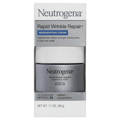 現貨 Neutrogena 露得清 A醇無香再生霜 抗皺臉部和頸部霜 無香味保濕霜 日霜 晚霜48.2克