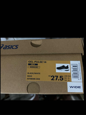 Asics Gel-pulse 14 2E [1011B596-003] 男 慢跑鞋 運動 休閒 透氣 柔軟 寬楦 黑