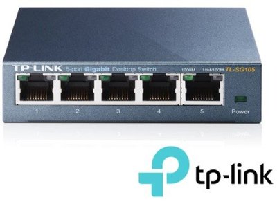 TP-LINK TL-SG105 5埠10/100/1000Mbps 專業級Gigabit交換器 網路hub