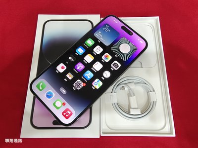 聯翔通訊 電池93% 外觀新 紫 Apple iPhone 14 Pro Max 256G 台灣過保固2023/9/24