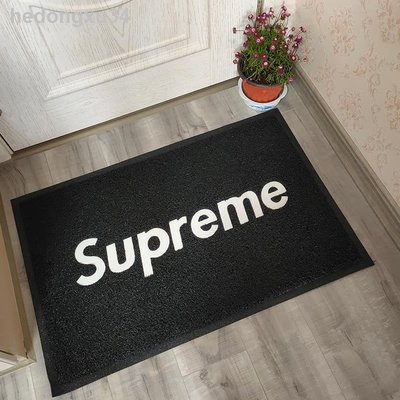 supreme潮牌地毯墊子家用創意個性地墊防滑腳墊pvc抖音同款進門墊 北歐 現代