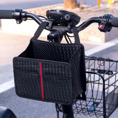 前置物箱掛包掛兜前置摩托自行車防水儲物袋收納包~特價