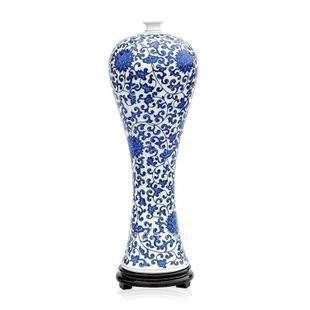 INPHIC-景德鎮陶瓷器花瓶 復古青花瓷新年裝飾品 手繪創意家居客廳擺飾設