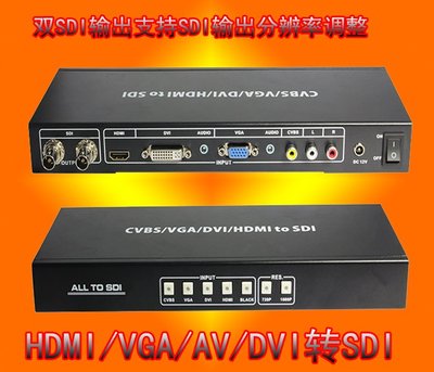 ALL TO SDI HDMI/DVI/VGA/CVBS轉SDI視訊轉換器 按鍵切換控制 W1117-200707[40