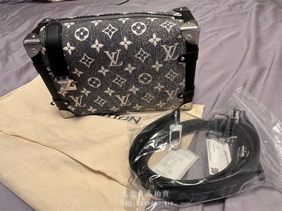 流當拍賣Louis Vuitton Side Trunk 限量版 牛仔print 23年全新 LV 手提 單肩包