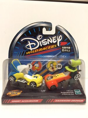 【卡漫精品館】Disney 迪士尼【1/64 WILD RACERS 2 PACK 唐老鴨/高飛】模型車G組全新絕版逸品