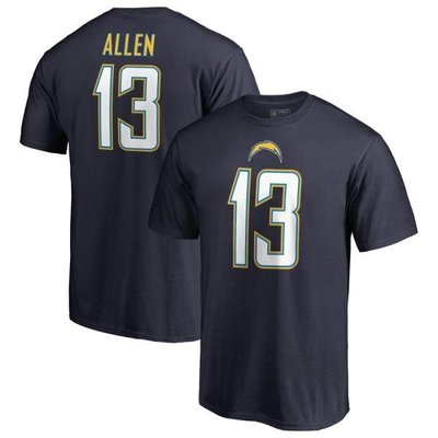 NFL 球衣橄欖球聯盟 Chargers 洛杉磯閃電隊 球員短袖T恤 ainimkin