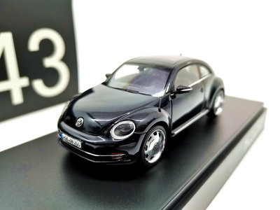 汽車模型 車模 收藏模型1/43 The Beetle 大眾甲殼蟲 合金汽車模型