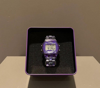 Needles x TIMEX x BEAMS BOY Classic Digital Purple Special 紫色 蝴蝶 透明 手錶13-48-0009