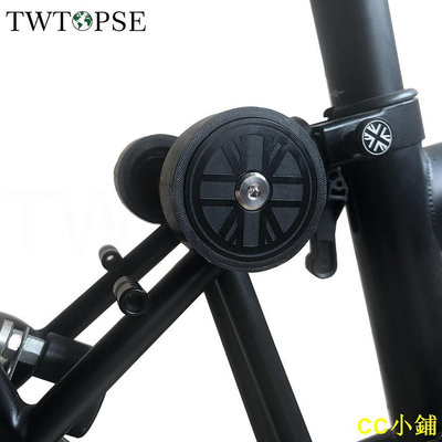 CC小鋪Twtopse 自行車加寬英國國旗易輪適用於 Brompton 折疊自行車鈦螺栓