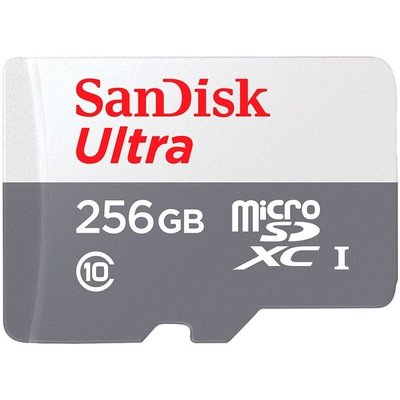 SanDisk Ultra microSDXC 256GB 記憶卡〔無轉卡〕TF 256G UHS-I C10 100MB/s 公司貨 SDSQUNR