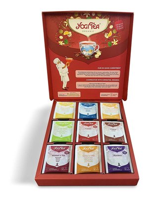 德國 Yogi Tea 瑜珈茶/冥想茶/天然花草茶 客戶送禮的高級茶禮盒*2盒-每盒內有9種茶款每種5包 2盒共90入