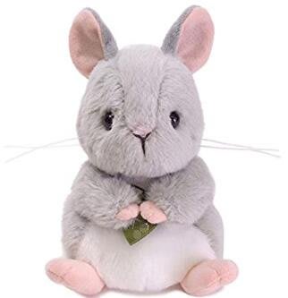 17041c 日本進口 限量品 柔順 可愛的 長尾毛絲鼠 龍貓原型 絨毛絨娃娃 擺件動物絨毛布偶玩偶送禮禮品