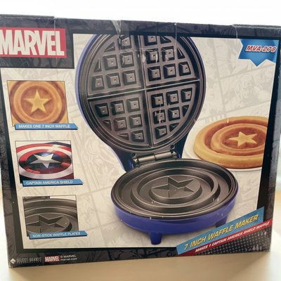 【現貨】美國漫威Marvel 美國隊長 盾牌造型 鬆餅機 【MVA-278】『東西賣客』
