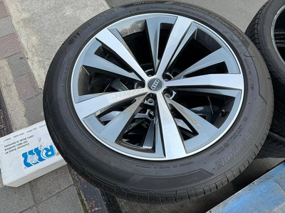 ╭⊙瑞比⊙╮現貨 Audi德國原廠4M8 Q8 極新品 21吋原廠 Q8 二手 輪圈 輪胎 鋼圈