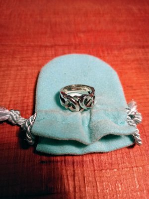 二手正品 Tiffany &amp; Co. 蒂芬妮 925純銀 愛心戒指