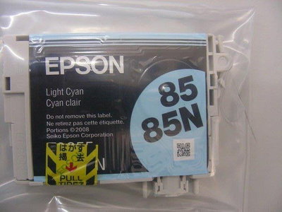 ☆呈運☆裸裝EPSON 85N T0855 T0855N 原廠 淡藍色墨水匣 適用:EPSON PHOTO 1390