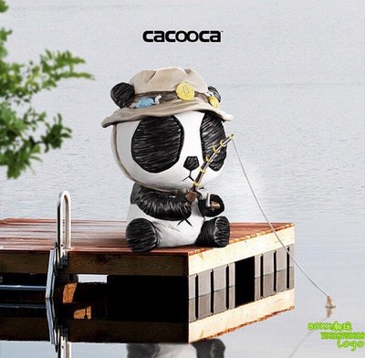 BOxx潮玩~Mighty Jaxx CACOOCA PANDA INK: FISH 钓鱼 熊猫