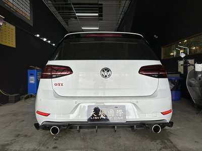 【天翊國際】VW GOLF GTI 7 7.5 M款 碳纖維後下巴
