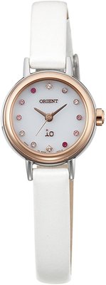 日本正版 Orient 東方 iO Flower WI0441WD 女錶 手錶 太陽能充電 皮革錶帶 日本代購