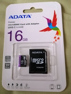 威剛 ADATA Micro SDHC U1 16GB 16G C10記憶卡