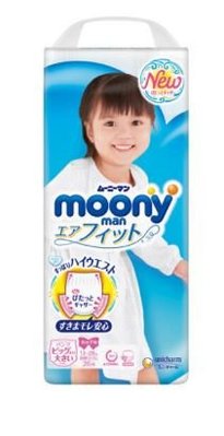 【箱購】moony超薄紙尿褲女用 (XXL)26片x 3包NYHVXXL26X3