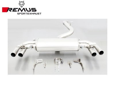 【Power Parts】REMUS 尾段(含尾飾管) AUDI 8V S3 SPORTBACK 2014-