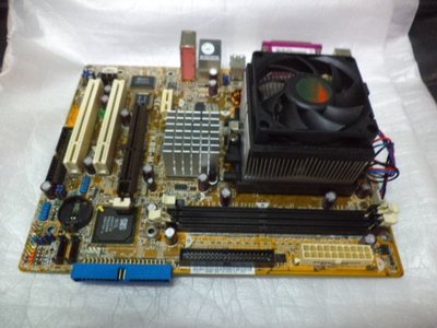 【電腦零件補給站】ASUS K8S-MX 754主機板+CPU含風扇整套
