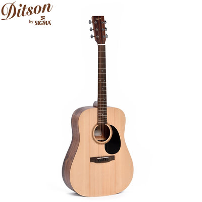《民風樂府》Ditson D-10 民謠吉他 傳承於Sigma D桶琴身 手感舒適 音色絕佳 附贈配件 全新品公司貨