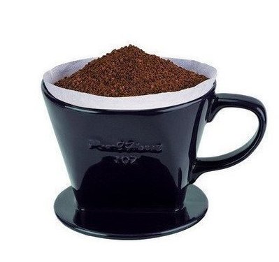 一鑫餐具【寶馬牌 滴漏式咖啡濾器 1~2人 JA-001-101-C 黑色】 陶瓷咖啡濾器陶瓷濾杯