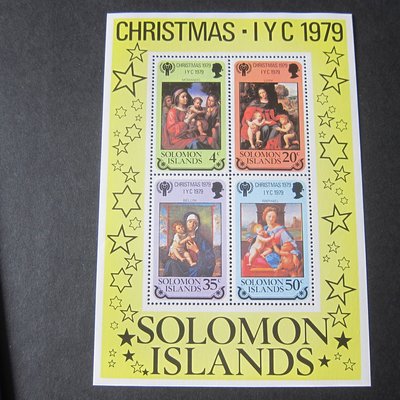 【雲品三】所羅門群島Solomon Islands 1979 Sc 416a Christmas Religion set MNH 庫號#AR4 61016