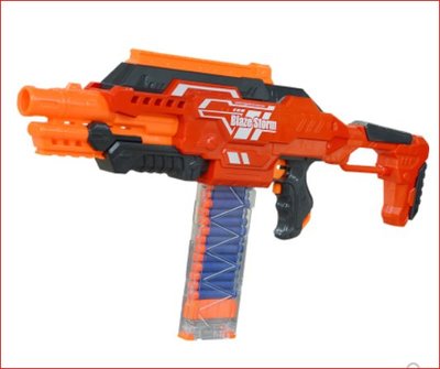 生存遊戲-澤聰7003型電動玩具槍男孩軟彈槍機關槍大容量彈倉'安全軟子彈'