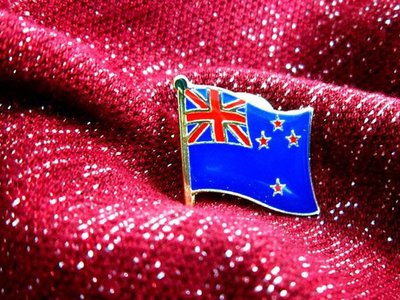 【衝浪小胖】紐西蘭國旗徽章／胸章／勳章／別針／獎章／200國可選購蒐集