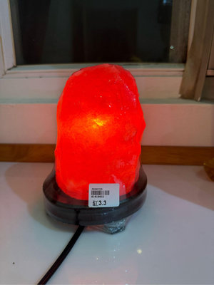 鴿血紅鹽燈 3.3kg公斤 實拍實賣 顏色紅潤 紋路優美