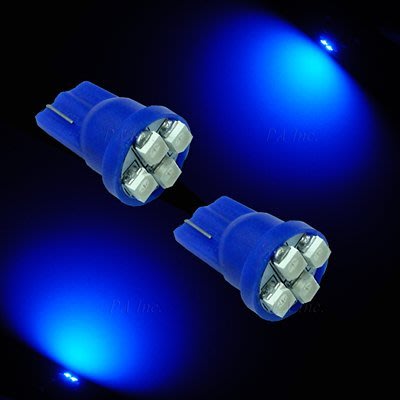 【PA LED】T10 4晶 3528 SMD LED 藍光 小燈 倒車燈 儀表燈 定位燈 牌照燈 室內燈